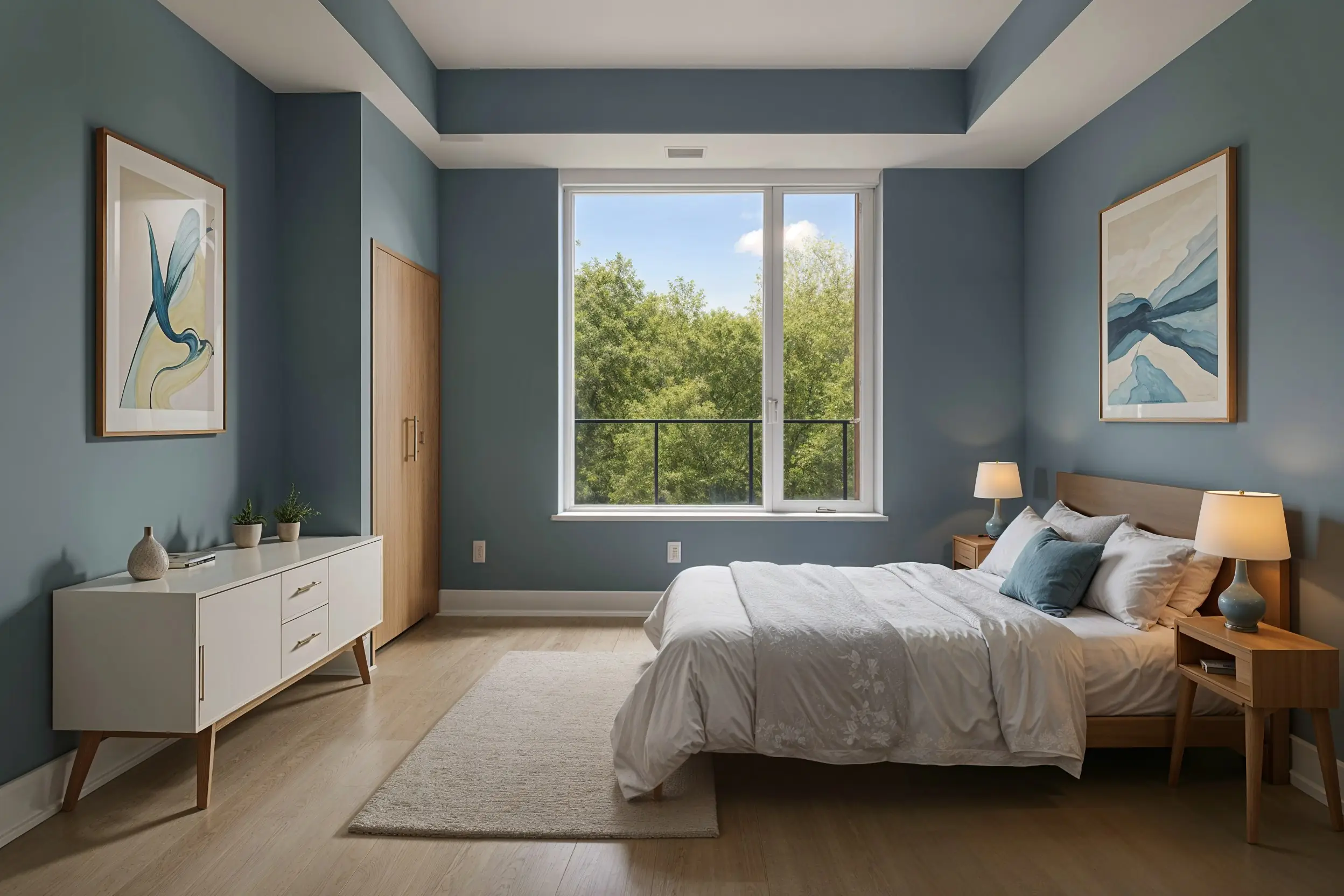 High-quality interior image after AI enhancement